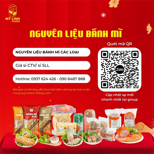 BẢNG GIÁ NGUYÊN LIỆU  BÁNH MÌ